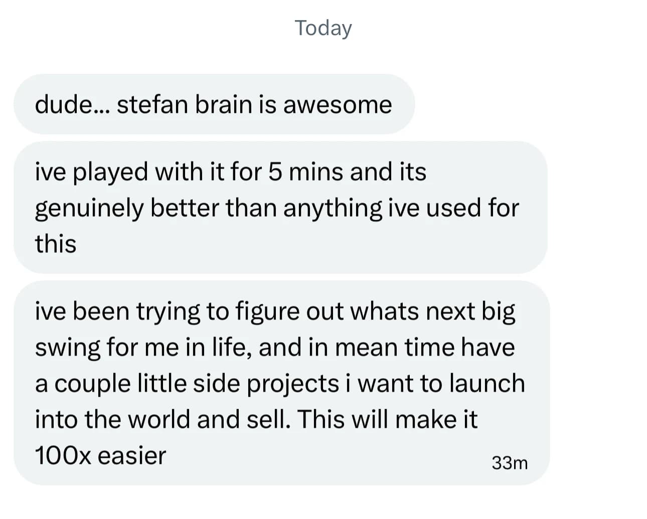 James Camp (X DM): dude... stefan brain is awesome. ive played with it for 5 mins and its genuinely better than anything ive used for this. This will make it 100x easier