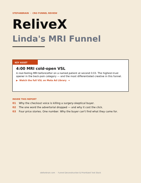ReliveX Funnel Review PDF preview